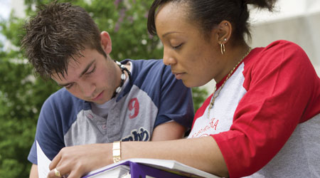 Image of students studying together